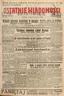 Ostatnie Wiadomości Krakowskie. 1934, nr 24
