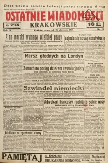 Ostatnie Wiadomości Krakowskie. 1934, nr 25