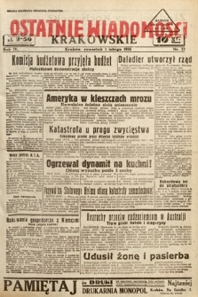 Ostatnie Wiadomości Krakowskie. 1934, nr 32