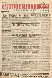Ostatnie Wiadomości Krakowskie. 1934, nr 35