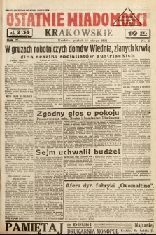 Ostatnie Wiadomości Krakowskie. 1934, nr 47