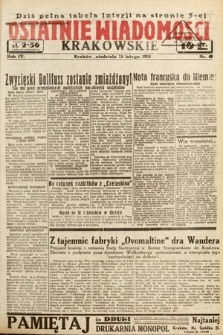 Ostatnie Wiadomości Krakowskie. 1934, nr 49