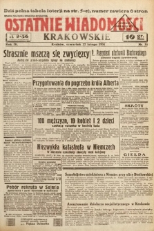 Ostatnie Wiadomości Krakowskie. 1934, nr 53