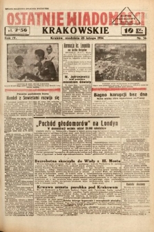 Ostatnie Wiadomości Krakowskie. 1934, nr 56