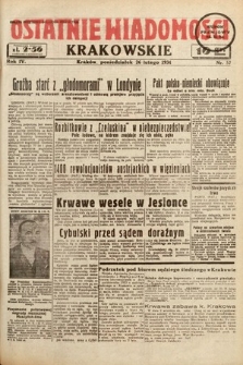 Ostatnie Wiadomości Krakowskie. 1934, nr 57