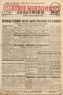 Ostatnie Wiadomości Krakowskie. 1934, nr 59
