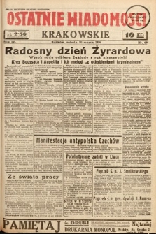 Ostatnie Wiadomości Krakowskie. 1934, nr 69