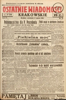 Ostatnie Wiadomości Krakowskie. 1934, nr 70
