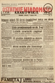Ostatnie Wiadomości Krakowskie. 1934, nr 76
