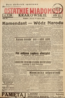 Ostatnie Wiadomości Krakowskie. 1934, nr 79