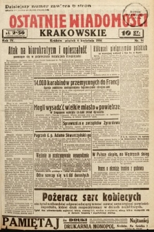 Ostatnie Wiadomości Krakowskie. 1934, nr 94