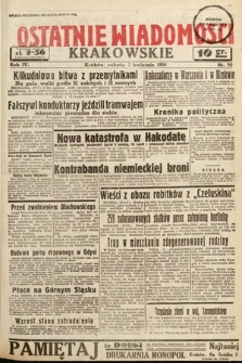 Ostatnie Wiadomości Krakowskie. 1934, nr 95