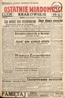 Ostatnie Wiadomości Krakowskie. 1934, nr 97