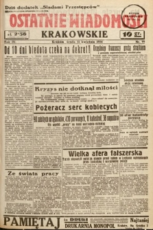 Ostatnie Wiadomości Krakowskie. 1934, nr 99