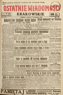 Ostatnie Wiadomości Krakowskie. 1934, nr 101