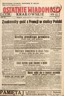 Ostatnie Wiadomości Krakowskie. 1934, nr 111
