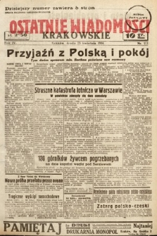 Ostatnie Wiadomości Krakowskie. 1934, nr 113