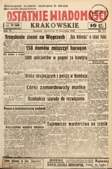 Ostatnie Wiadomości Krakowskie. 1934, nr 117