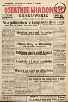Ostatnie Wiadomości Krakowskie. 1934, nr 120