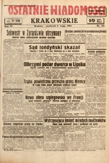 Ostatnie Wiadomości Krakowskie. 1934, nr 124