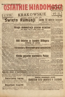 Ostatnie Wiadomości Krakowskie. 1934, nr 129