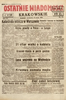 Ostatnie Wiadomości Krakowskie. 1934, nr 131