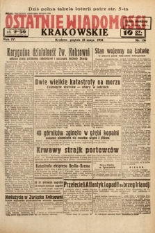 Ostatnie Wiadomości Krakowskie. 1934, nr 136