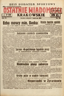 Ostatnie Wiadomości Krakowskie. 1934, nr 154