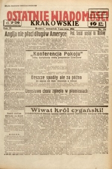 Ostatnie Wiadomości Krakowskie. 1934, nr 156