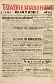 Ostatnie Wiadomości Krakowskie. 1934, nr 158