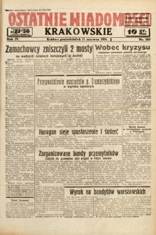 Ostatnie Wiadomości Krakowskie. 1934, nr 160