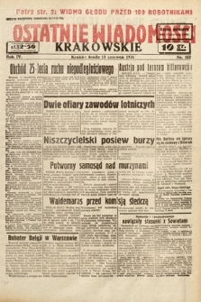 Ostatnie Wiadomości Krakowskie. 1934, nr 162