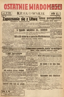 Ostatnie Wiadomości Krakowskie. 1934, nr 175