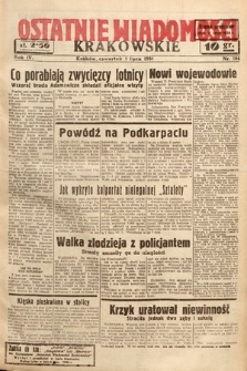Ostatnie Wiadomości Krakowskie. 1934, nr 184