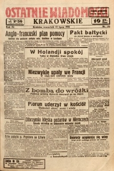 Ostatnie Wiadomości Krakowskie. 1934, nr 191