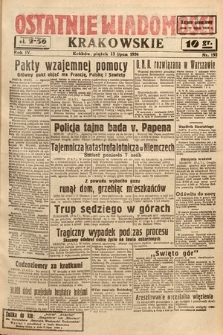 Ostatnie Wiadomości Krakowskie. 1934, nr 192