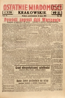 Ostatnie Wiadomości Krakowskie. 1934, nr 202