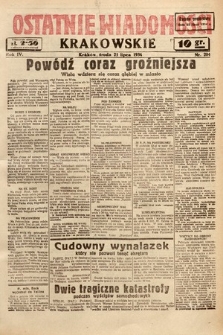 Ostatnie Wiadomości Krakowskie. 1934, nr 204