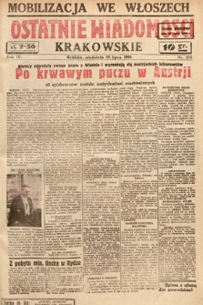 Ostatnie Wiadomości Krakowskie. 1934, nr 208