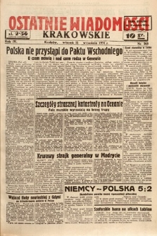 Ostatnie Wiadomości Krakowskie. 1934, nr 260