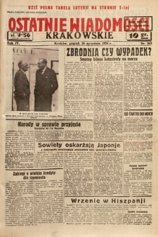 Ostatnie Wiadomości Krakowskie. 1934, nr 263