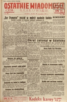 Ostatnie Wiadomości Krakowskie. 1934, nr 268