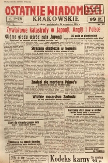 Ostatnie Wiadomości Krakowskie. 1934, nr 273