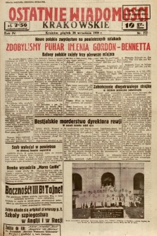 Ostatnie Wiadomości Krakowskie. 1934, nr 277