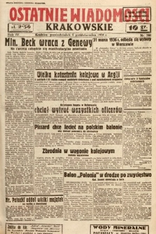 Ostatnie Wiadomości Krakowskie. 1934, nr 280