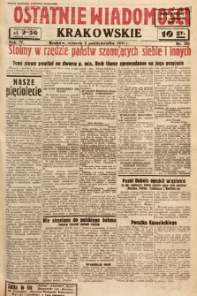 Ostatnie Wiadomości Krakowskie. 1934, nr 281