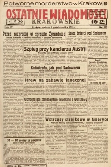 Ostatnie Wiadomości Krakowskie. 1934, nr 285