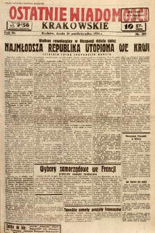 Ostatnie Wiadomości Krakowskie. 1934, nr 289