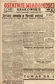 Ostatnie Wiadomości Krakowskie. 1934, nr 294