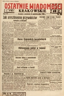 Ostatnie Wiadomości Krakowskie. 1934, nr 300